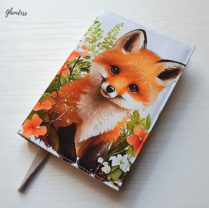 Univerzální obal na knihu - Lišče/akvarel