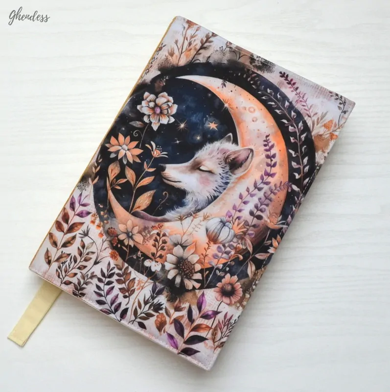 Univerzální obal na knihu - Mystic wolf