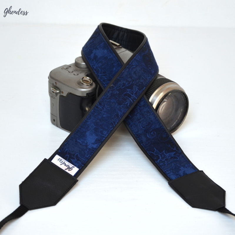 Popruh na fotoaparát - Navy blue
