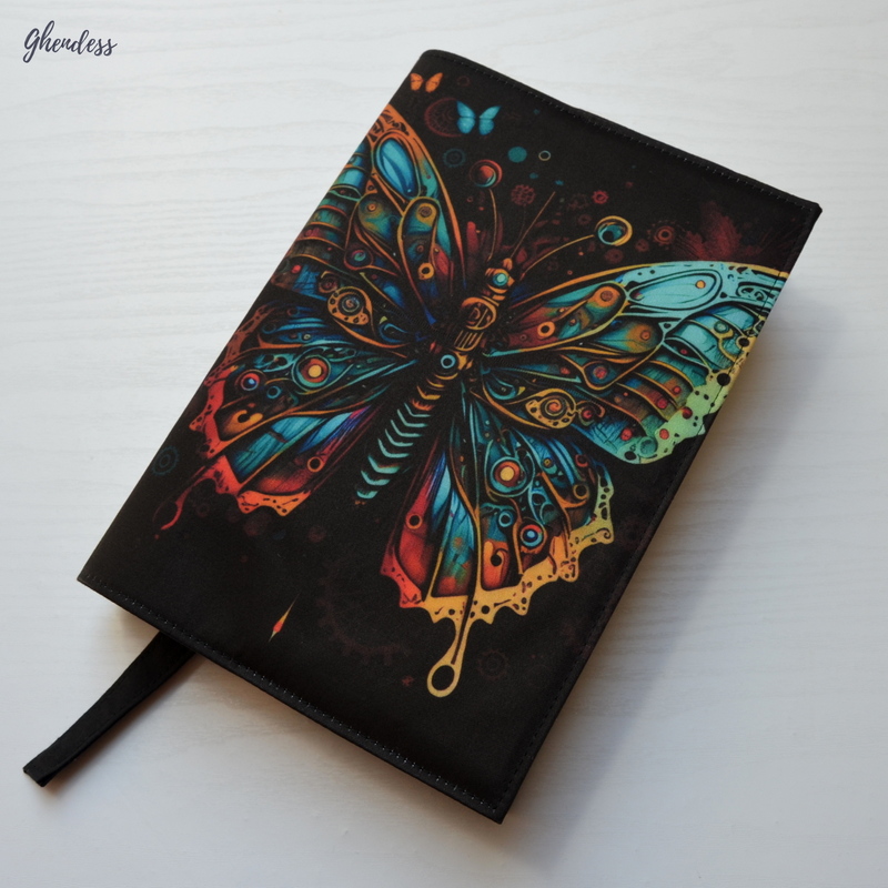 Univerzální obal na knihu - Butterfly/steampunk