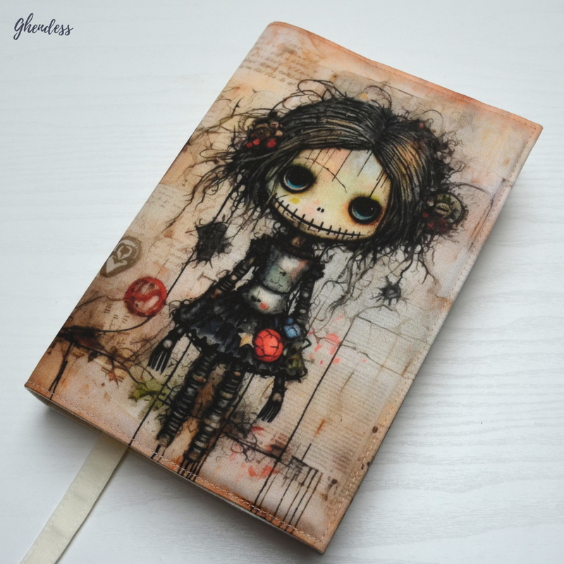 Univerzální obal na knihu - Scary girl I