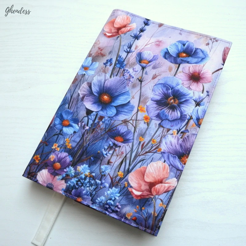 Univerzální obal na knihu - Vlčí máky/Violet 2