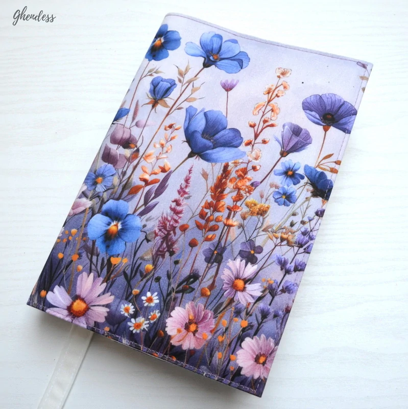 Univerzální obal na knihu - Vlčí máky/Violet 3