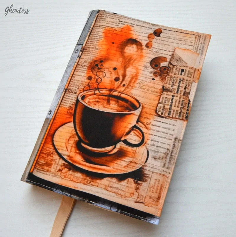 Univerzální obal na knihu - Coffee I