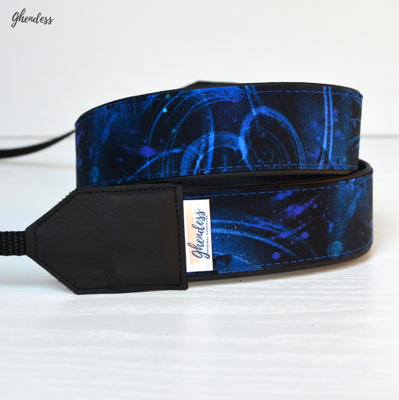 Popruh na fotoaparát - Blue dreams