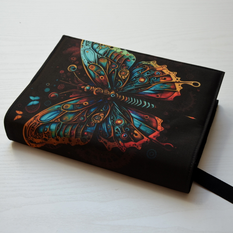 Univerzální obal na knihu - Butterfly/steampunk