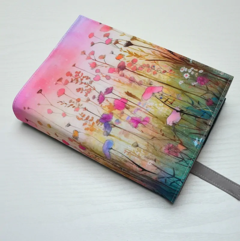 Univerzální obal na knihu - Luční kvítí No. 4