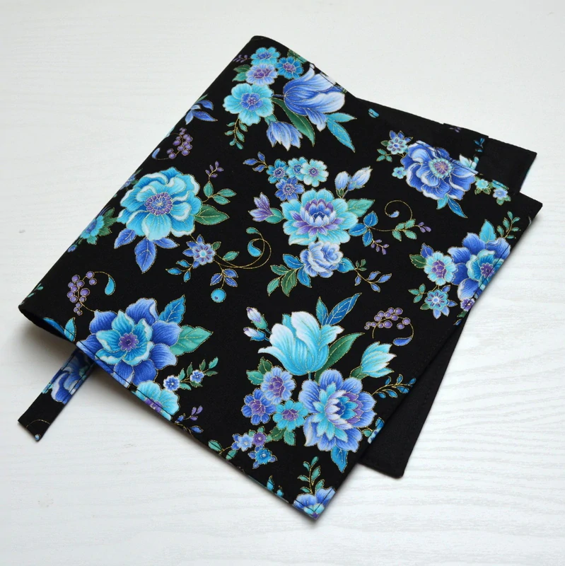 Univerzální obal na knihu - Blue flowers