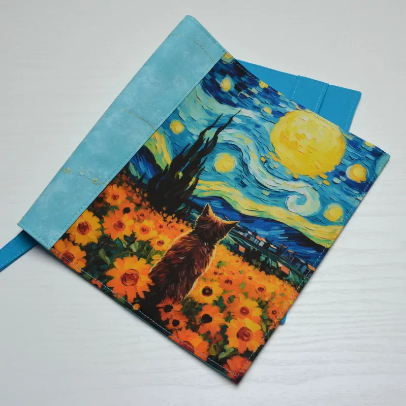 Univerzální obal na knihu - Kočka x Gogh