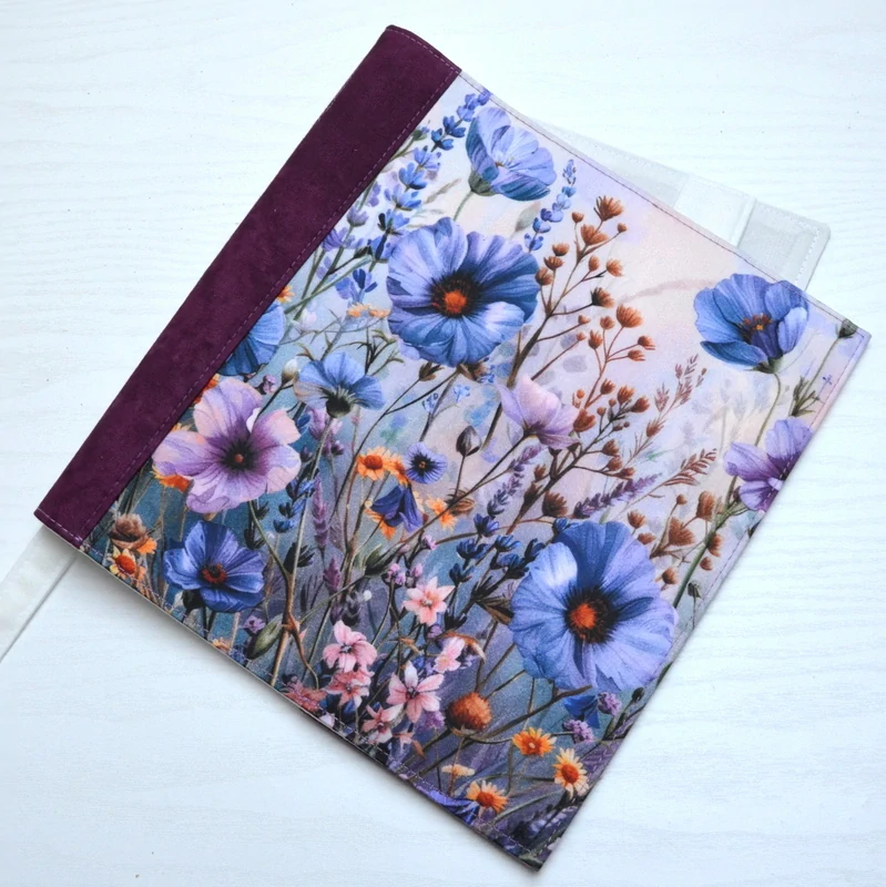 Univerzální obal na knihu - Vlčí máky/Violet 1