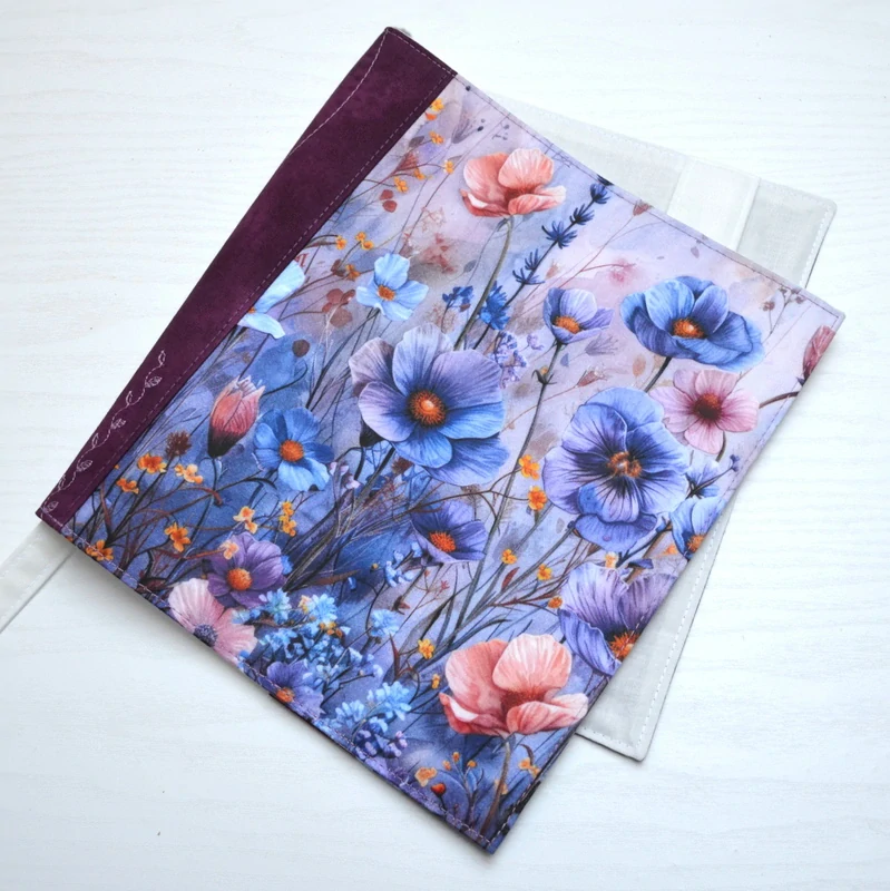 Univerzální obal na knihu - Vlčí máky/Violet 2