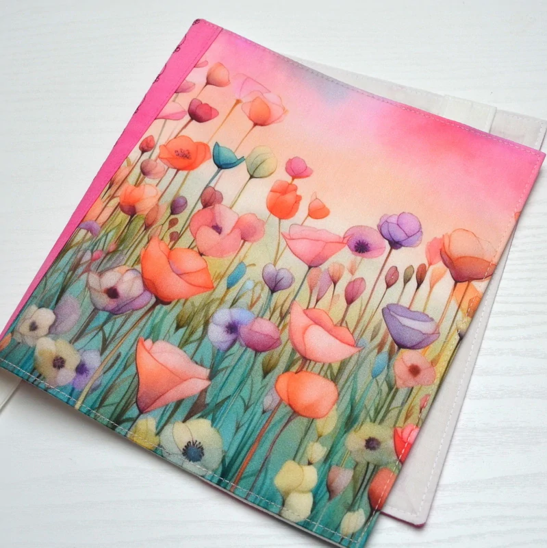 Univerzální obal na knihu - Pink meadow No. 2