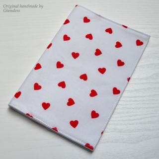 Obal na očkovací průkaz - Srdíčka