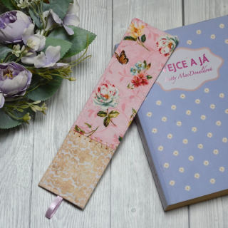 Záložka do knihy - Růže a motýlci