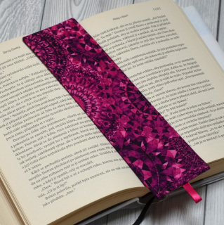 Záložka do knihy - Medallions/magenta
