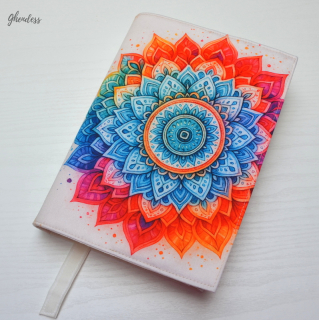 Univerzální obal na knihu - Mandala/color